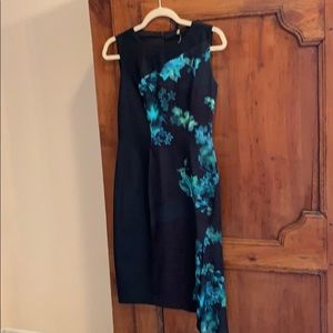 Elie Tahari Asymmetrical sheath dress